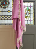 Honeycomb Pure New Wool Throw - Rosa