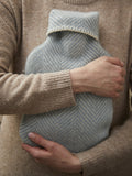 Herringbone Pure New Wool Hot Water Bottle