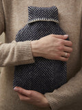Herringbone Pure New Wool Hot Water Bottle
