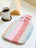 Herringbone Pure New Wool Hot Water Bottle
