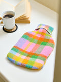 Pure New Wool Hot Water Bottle - Bright Check