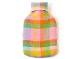 Pure New Wool Hot Water Bottle - Bright Check