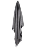 Dark Herringbone Lambswool Throws