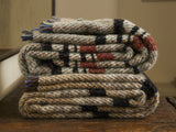 Large Checked Random Recycled Wool Blanket