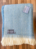 Chevron Recycled Wool Throw - Assorted Colours