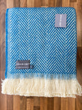 Chevron Recycled Wool Throw - Assorted Colours