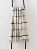 Milton Merino Lambswool Throw - Pebble