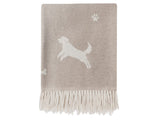 Nature Multi Dog Merino Lambswool Throw - Fawn