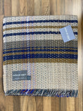 Large Checked Random Recycled Wool Blanket