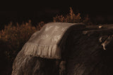 Leaf Merino Lambswool Throw - Oatmeal