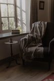 Leaf Merino Lambswool Throw - Oatmeal