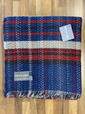 Large Checked Random Recycled Wool Blanket
