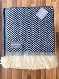 Chevron Recycled Wool Throw - Assorted Colours