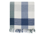 Patchwork Merino Lambswool Throw - Moonlight
