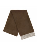 Plain Merino Lambswool Scarf - Army Green