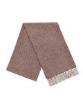 Plain Merino Lambswool Scarf - Mole