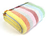 Stripe Pure New Wool Throw - Rainbow Grey