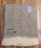 Chevron Recycled Wool Throw - Assorted Colours