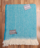 Chevron Recycled Wool Throw - Assorted Colours