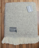 Chevron Recycled Wool Throw - Assorted Colours