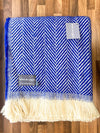 Chevron Recycled Wool Throw - Assorted Colours