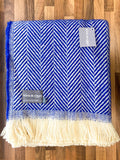 Chevron Recycled Wool Throw - Assorted Colours