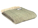 Chevron Recycled Wool Throw - Assorted Colours