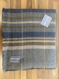 Large Checked Random Recycled Wool Blanket