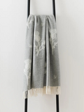 Thistle Merino Lambswool Throw - Grey