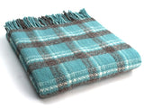 Trio Check Pure New Wool Blanket