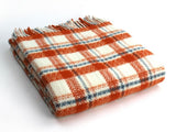 Trio Check Pure New Wool Blanket