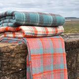 Trio Check Pure New Wool Blanket