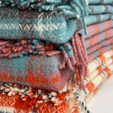 Trio Check Pure New Wool Blanket