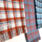 Trio Check Pure New Wool Blanket