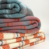 Trio Check Pure New Wool Blanket