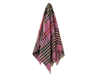 Chesil Check Pure New Wool Throw - Raspberry