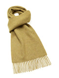 Plain Lambswool Scarf - Gold