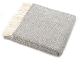 Illusion Pure New Wool Throw - Grey