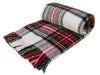 Tartan Pure New Wool Blanket - Dress Stewart