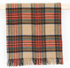 Tartan Pure New Wool Blanket - Antique Dress Stewart