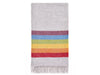 Rainbow Pure New Wool Shetland Throw - Grey/Multi