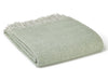 Dartmoor Reversible Pure New Wool Throw - Ice Green