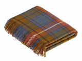 Tartan Merino Lambswool Blanket - Antique Buchanan