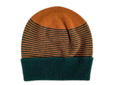 Striped Lambswool Beanie Hat