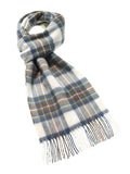 Tartan Lambswool Scarf - Muted Blue Stewart