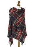 Tartan Lambswool Mini Shawl - Black Stewart