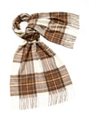 Tartan Lambswool Scarf - Natural Dress Stewart