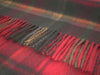 Tartan Lambswool Shawl - Dark Maple