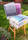 Ombre Pure New Wool Throw - Pebble Grey