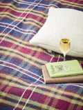 Tartan Pure New Wool Blanket - Morello